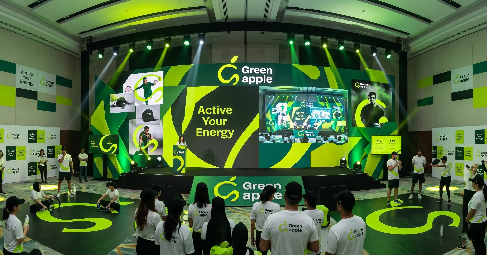 Green Apple main stage with audience